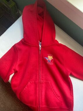 Red Daniel Tiger ‘Ugga Mugga’ hoodie 3T